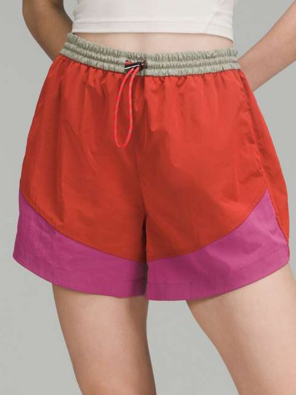 lululemon athletica Red and Pink Athletic Shorts